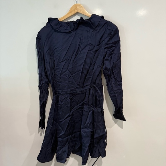 Aritzia Sunday Best Taro Ruffle Long Sleeve Mini Dress - Picture 3 of 6